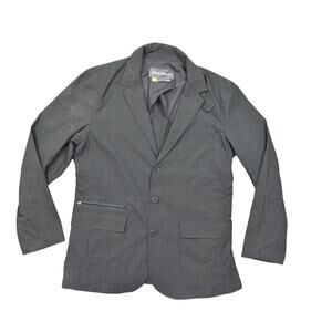 Eddie Bauer Men's Gray Nylon Parka Size 44 - Travex Outdoors Sport Coat